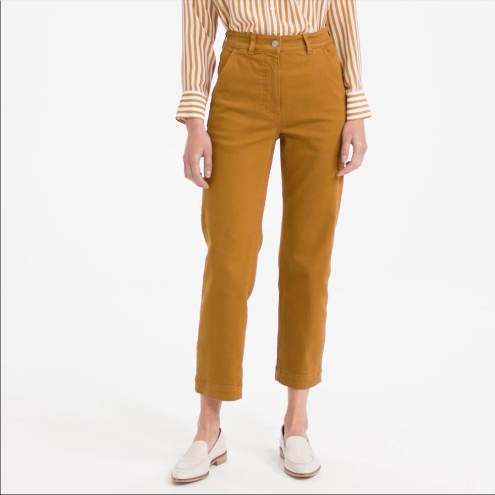 New with tags. Everlane The Straight Leg Crop pants.